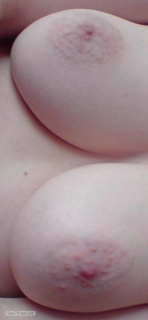 Tit Flash: Wife's Medium Tits - Stella from United Kingdom